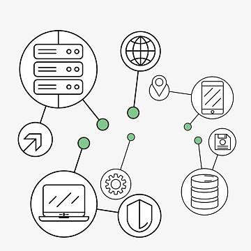 手绘网络图标icons