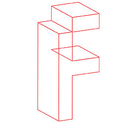四维空间字母简图F