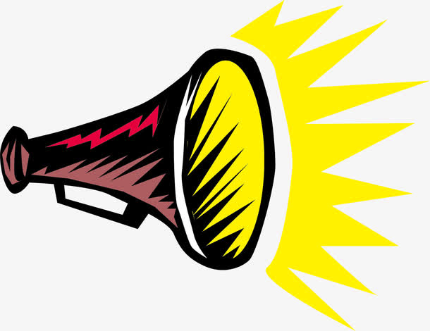 手绘喇叭矢量图素材免费下载_觅元素