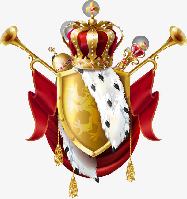 矢量手绘皇家装饰图案