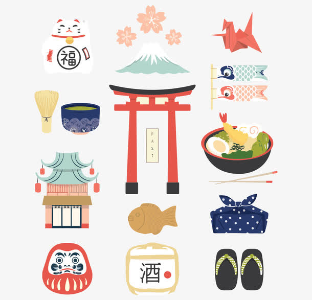 日式元素矢量图