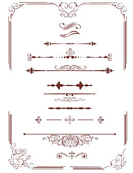 古典花边辅助元素