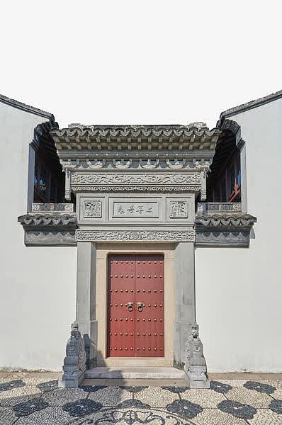 中式古建筑宅院大门
