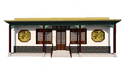 古典中式徽派小吃门头