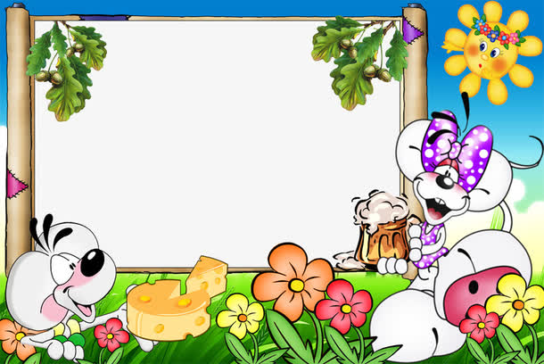 卡通相框图片素材免费下载_觅元素