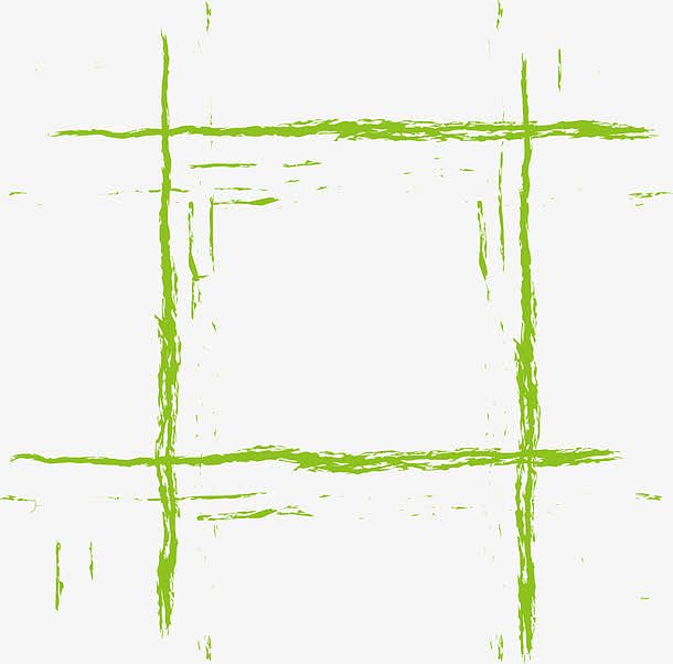 绿色线条框架