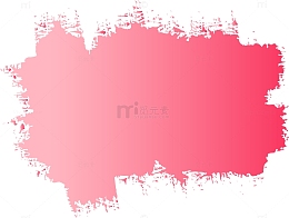 粉色不规则创意笔刷