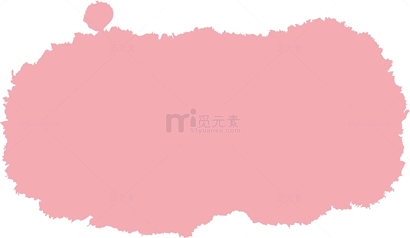 粉色水彩墨迹图案素材