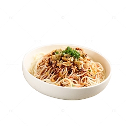 花生碎鸡丝凉面食品餐饮