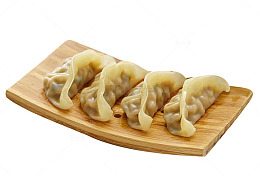 四只肉馅锅贴素材