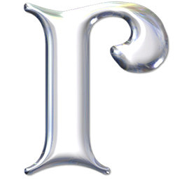 银色金属英文字母r