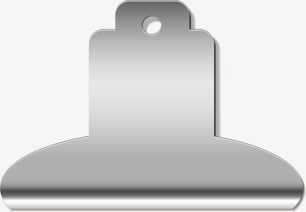 银色简约夹子免抠素材免费下载_觅元素51yuansu.com