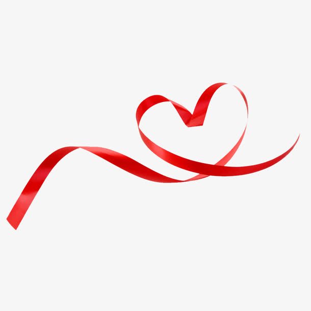 红色爱心结