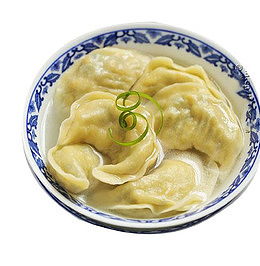 带汤面点锅贴素材