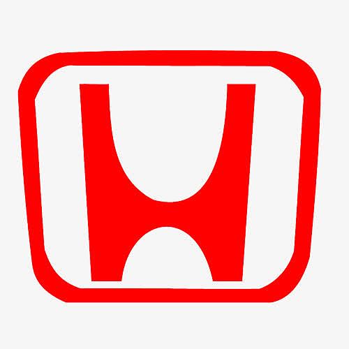 红色简约装饰东风本田logo