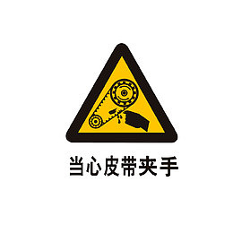 当心皮带夹手