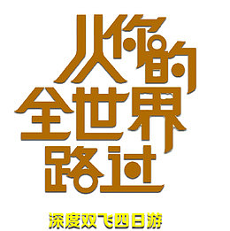 从你的全世界路过艺术字
