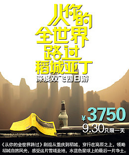 从你的全世界路过旅游促销海报