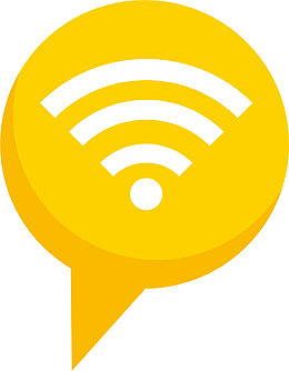 黄色气泡wifi信号栏