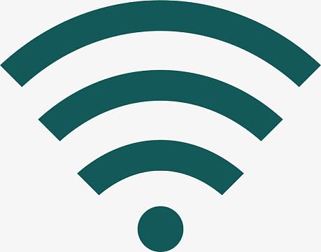 蓝色wifi信号格logo