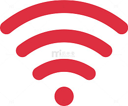 大红色普通纯色wifi