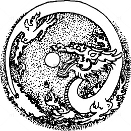手绘龙图案