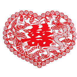 爱心剪纸