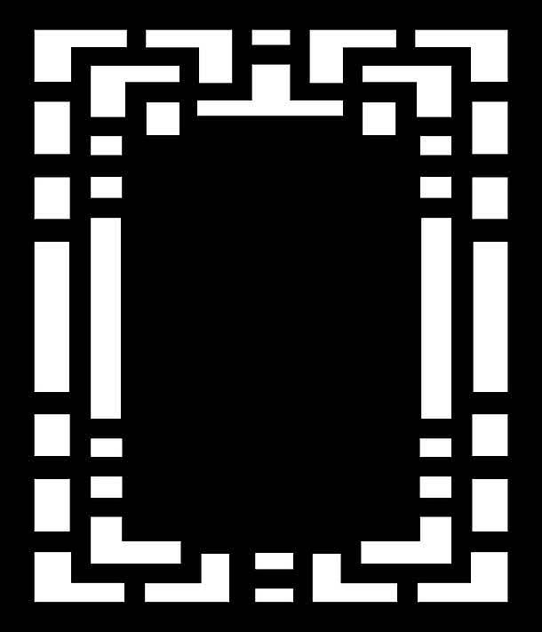 中式窗纹矢量图