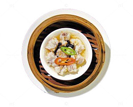 简单的蒸排骨装饰PNG