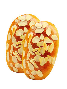 面包上的杏仁片