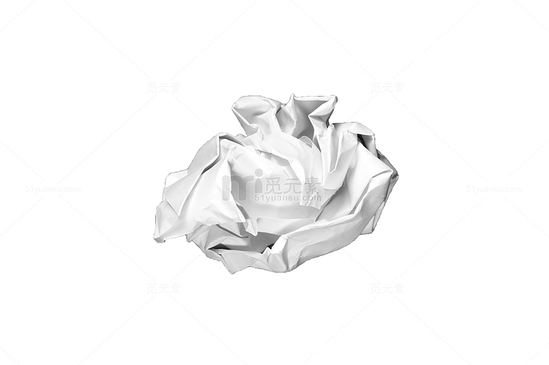 白色揉皱的纸团