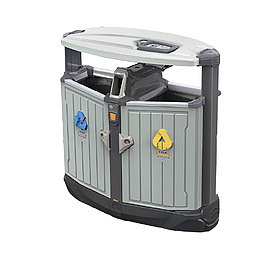 双筒环卫垃圾桶