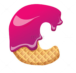 饼干字母C