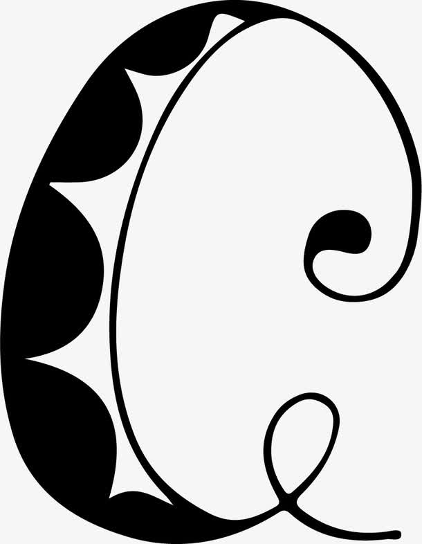 创意花纹字母c