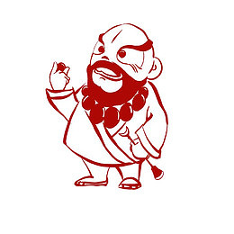 卡通Q版简笔画鲁智深