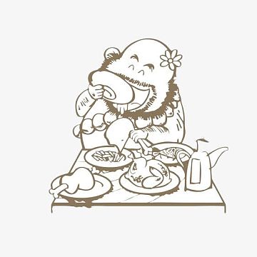 手绘q版花和尚鲁智深