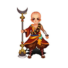 卡通游戏人物鲁智深