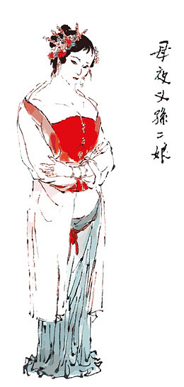 线稿  水墨画