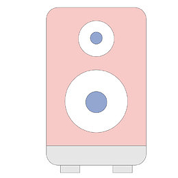 扁平化音箱简笔画png