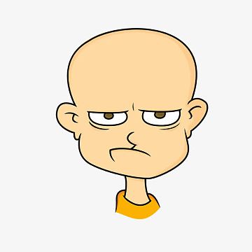 卡通小光头png卡通人物png看作业卡通头像男生png倒立的卡通头像男生