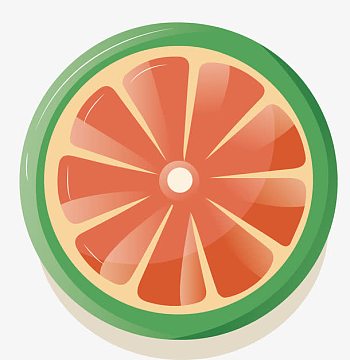 西柚卡通素材_西柚卡通图片元素-觅元素