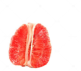 实物红柚果肉
