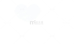 蓬松的心形云