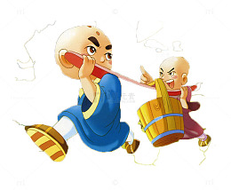挑水的和尚