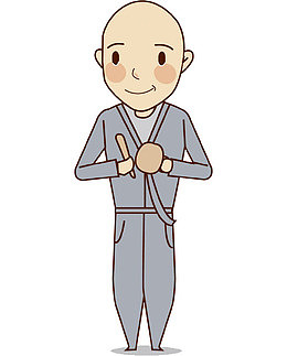 手绘和尚