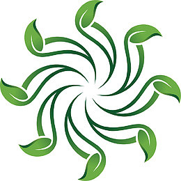 旋转的生态农业图标