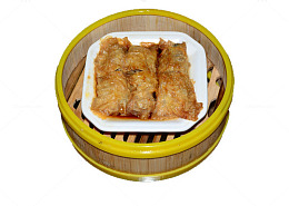 广式豆皮实物装饰PNG