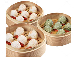 广式早点蒸饺组合摄影