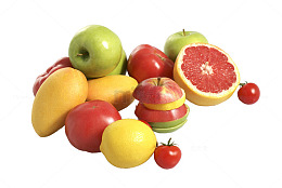 各式各样的水果