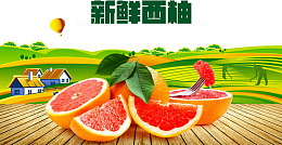 新鲜西柚海报